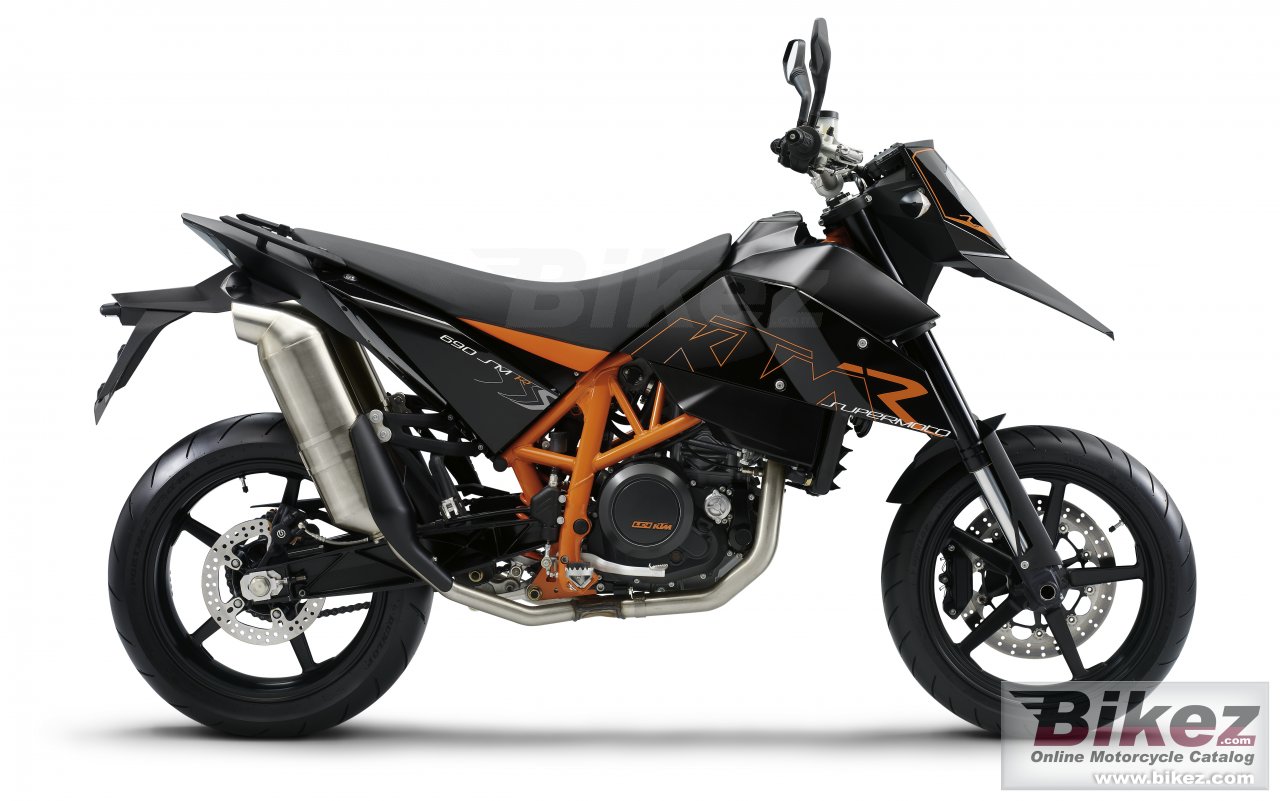 Big KTM 690 supermoto r picture and wallpaper from Bikez.com